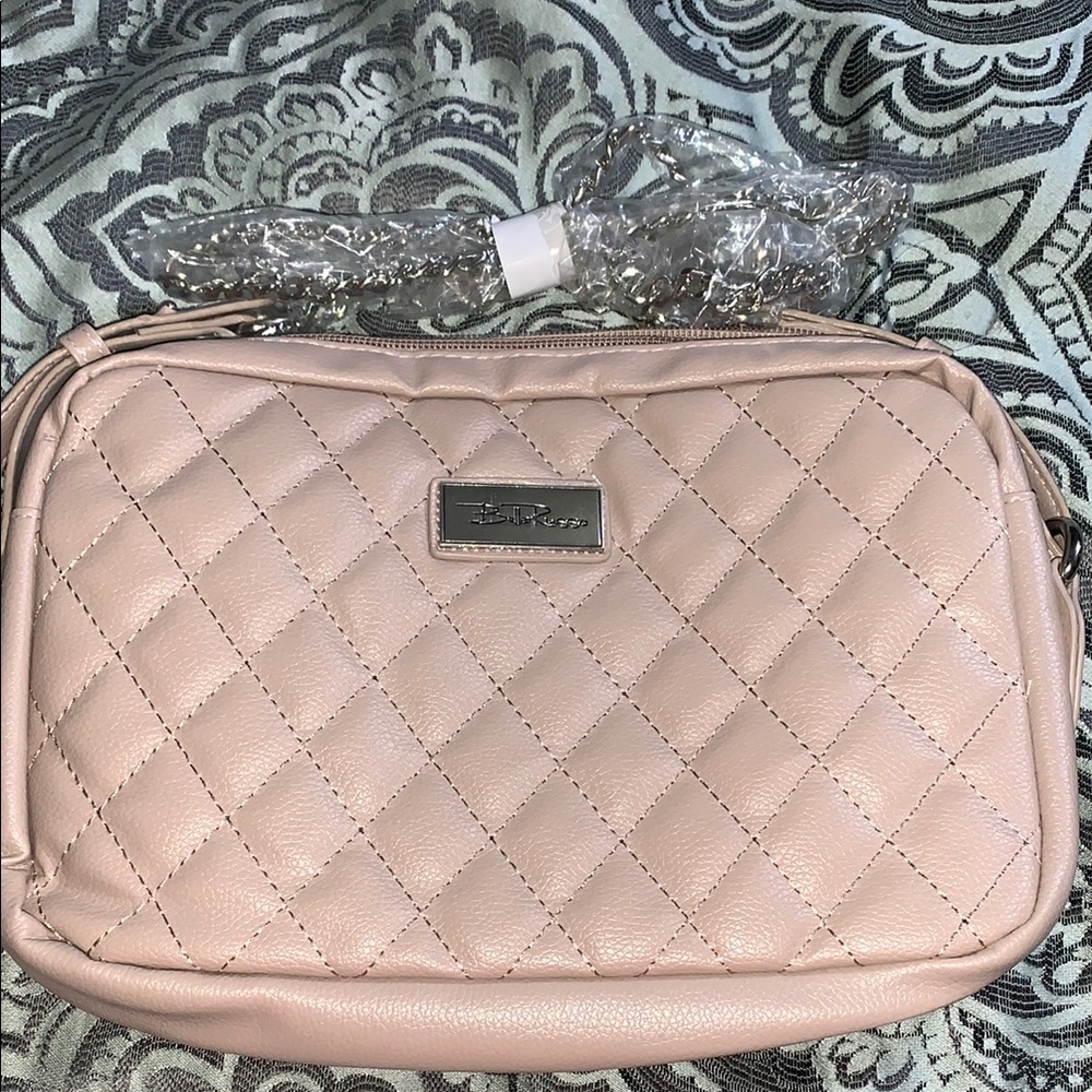 Quilted Pink Crossbody Bag